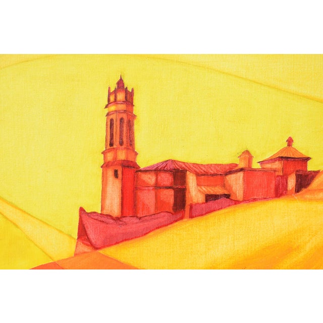 Modern Hermann Schmidt-Schmied, La Fresneda, 1970, Oil Painting on Canvas, Framed For Sale - Image 3 of 9