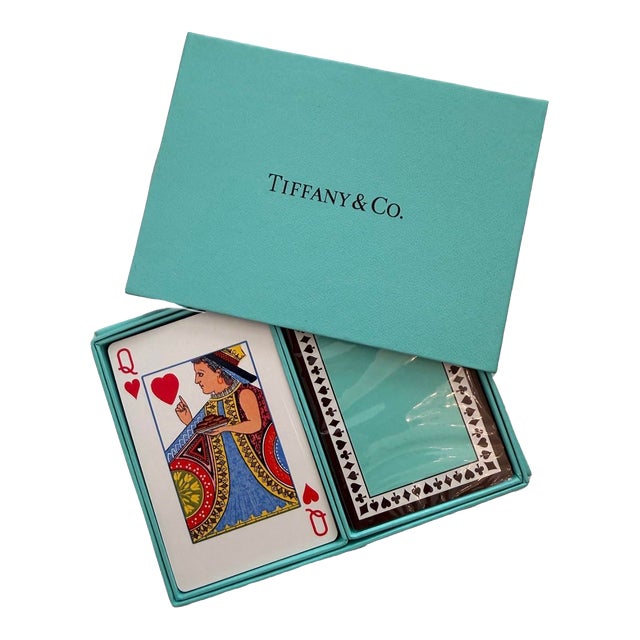Tiffany & Co Limited Edition Double Deck Playing Card Set Designed by C. E. Carryl For Sale