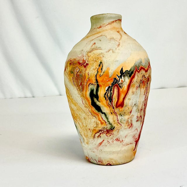 American 1970s Vintage Americana Southwestern Boho Chic Nemadji Studio Pottery Vase For Sale - Image 3 of 11