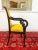 Black French Carved Wooden Armchair with Yellow Velvet, France, 1820 For Sale - Image 8 of 13