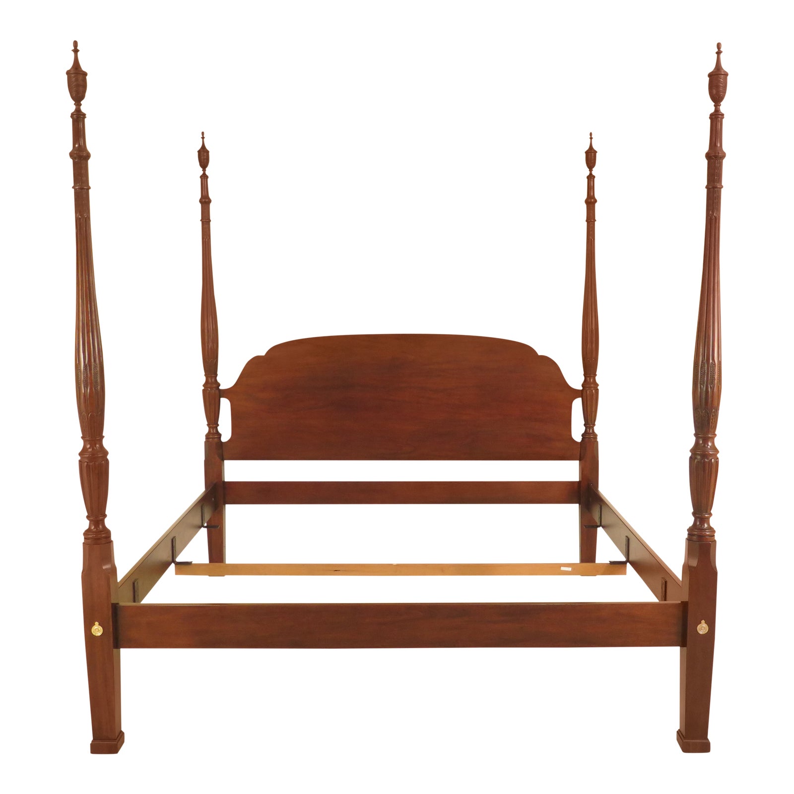 Drexel Heritage King Size Mahogany Poster Bed Chairish