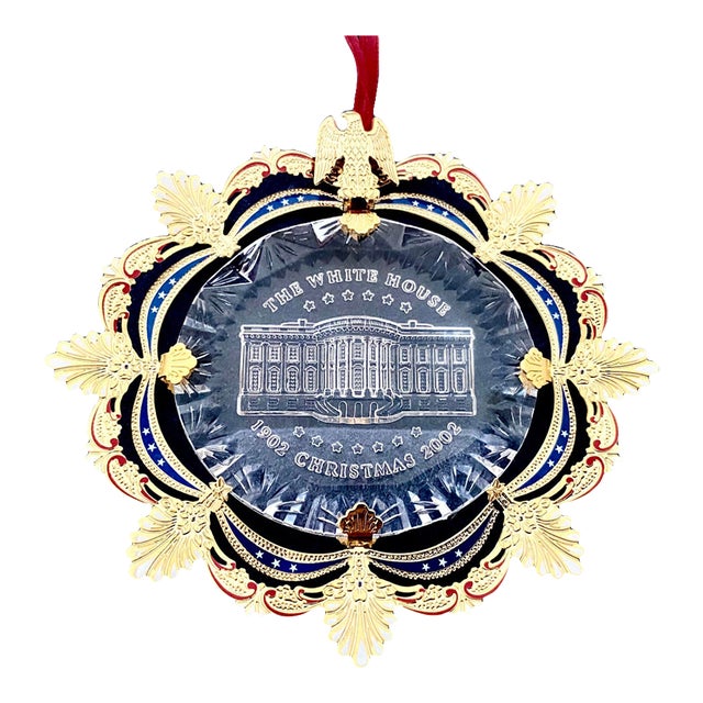 Vintage 2002 Official White House Historical Association Christmas Ornament - The East Room Centennial (New in Box) For Sale