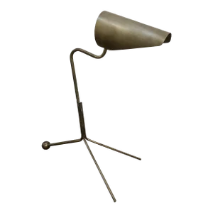 Contemporary Brass Fountainhead Desk Lamp