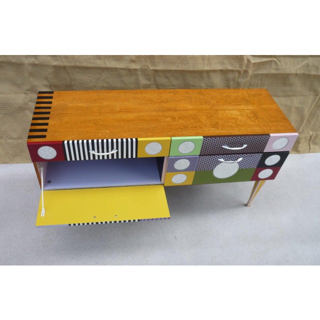 Small Vintage Low Sideboard, 1960s For Sale - Image 6 of 12