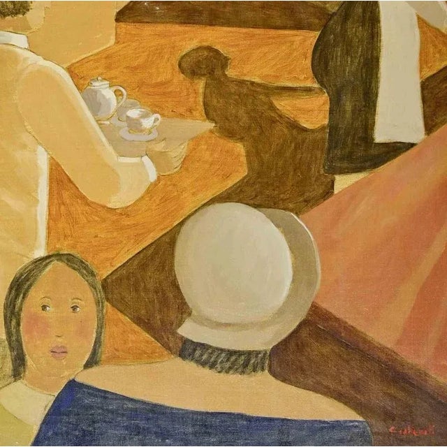 Oil on canvas realized by Alberto Gallerati (b. 1945) in 1970s. Hand signed. Very good condition. This piece is attributed...