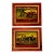 Antique English Chromolithographs in Maple Frames - Hunting Incidents Series - A Pair For Sale