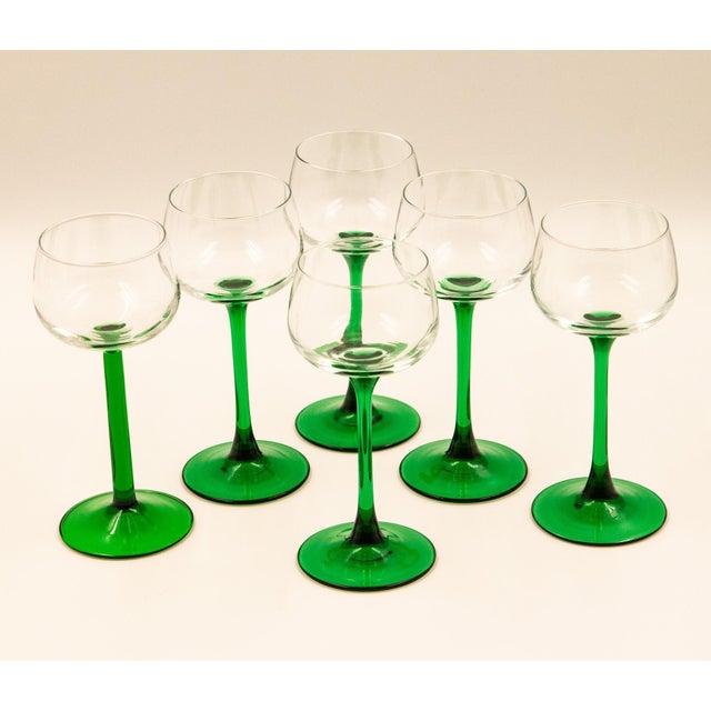 1970s 1970s Luminarc Alsace Wine Glasses - Set of 6 For Sale - Image 5 of 9