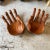 1980s Oversize Large Wooden Hands Bowls - a Pair For Sale - Image 4 of 4