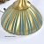 Rembrandt Teal and Gold Hourglass Shaped Midcentury Table Lamp For Sale - Image 12 of 12