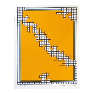 Nicholas Krushenick Serigraph "Untitled (Wire Mill Variant)" For Sale