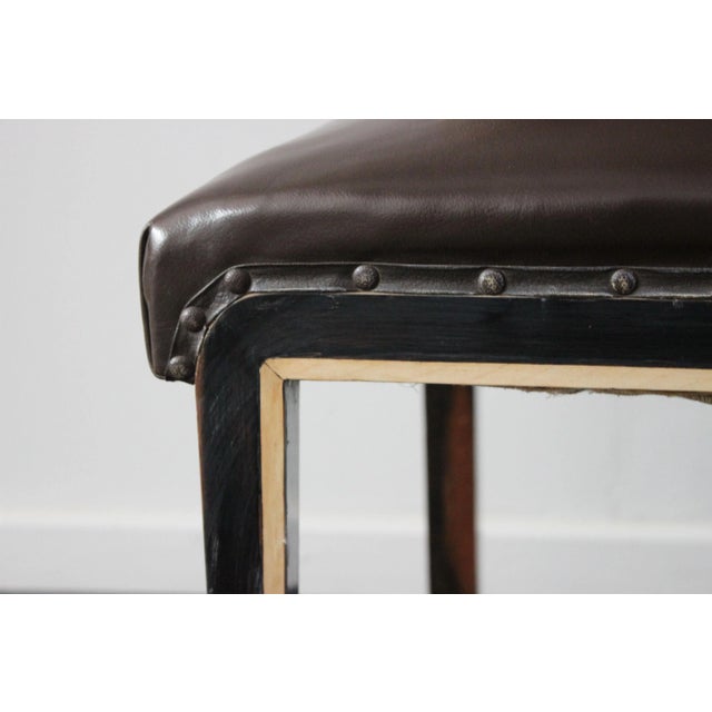 Art Deco Style Italian Maple & Zebrawood Dining Chair, 1940s For Sale - Image 6 of 15