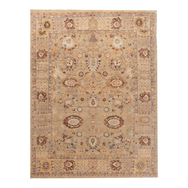 21st Century Modern Sultanabad Wool Rug For Sale