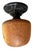 Burnt Umber Circa 1920’s Hand Painted Parrot and Vines Ceiling Light For Sale - Image 8 of 8
