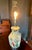 Asian Vintage Asian-Inspired Ceramic Table Lamp With Floral Motif For Sale - Image 3 of 11