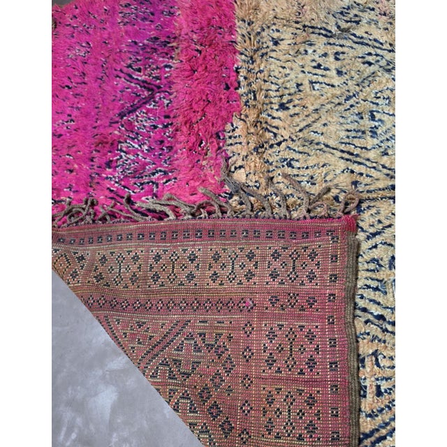 1980s Moroccan Vintage Wool Rug - 10.6 X 6.6 Ft For Sale - Image 5 of 6