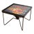 Mid-Century Wrought Iron and Glass Mosaic Side Coffee Table, France 1960s For Sale