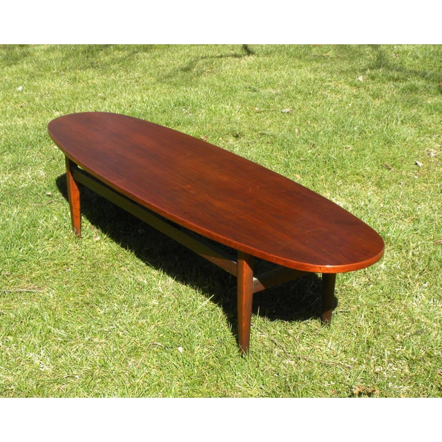 Vintage MidCentury Solid Wood Surfboard Coffee Table Chairish