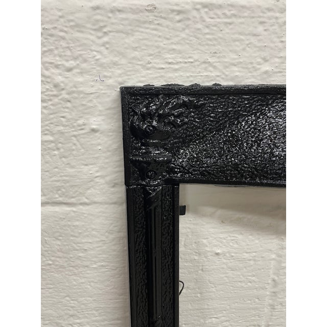 Late 19th Century Cast Iron Surround 25"w X 30" H - Ornate Victorian Era From Baton Rouge For Sale - Image 4 of 5
