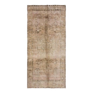 Vintage Washed Out Turkish Kars Rug - 5`4" X 12`0" For Sale