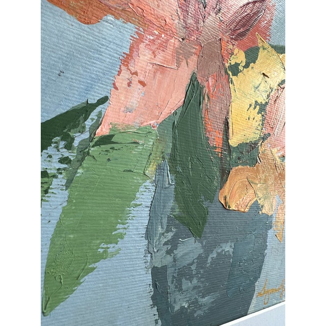 Impasto Floral Painting by California Artist For Sale - Image 11 of 12