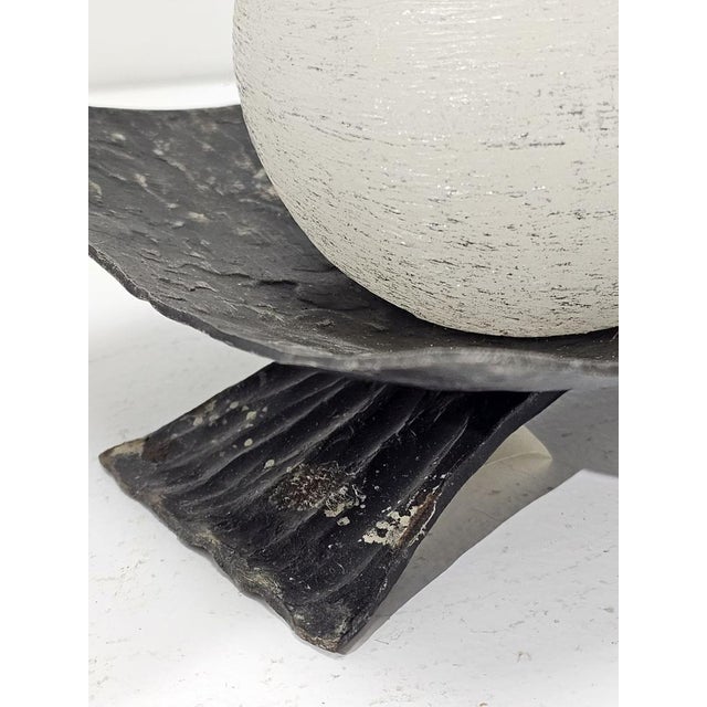 Vintage Brutalist Studio Craft Wrought Iron Candlestick, 1960s For Sale - Image 7 of 9