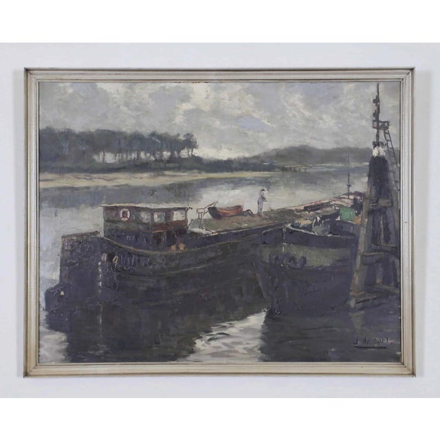 Jules, De Cort ships, Oil on Canvas, Framed For Sale - Image 11 of 11