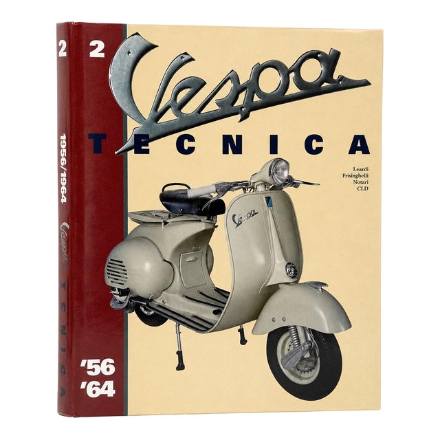 Signed Vespa Tecnica Vol. 2 1956–1964 Italian Scooter Design Reference Hardcover Book For Sale