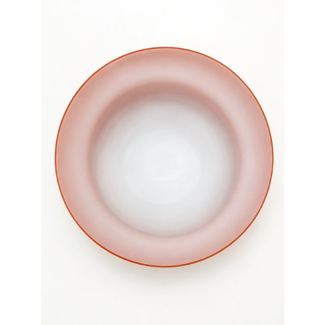 Postmodern Murano Glass Centerpiece Bowl by Vetreria LAG for RIGLASS Consortium, 1980s For Sale - Image 4 of 8