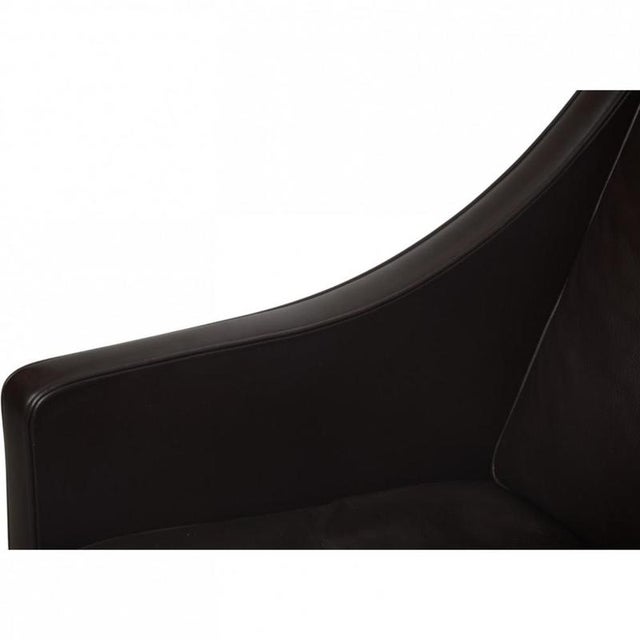 Model 2208 2-Seater Sofa in Black Leather by Børge Mogensen, 1990s For Sale - Image 3 of 18