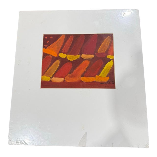 1970s Ron Robertson Signed Painting For Sale