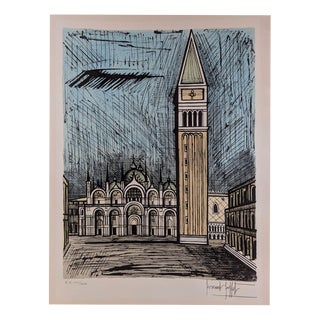Bernard Buffet, Saint Mark and the Campanile, 1986, Lithograph For Sale