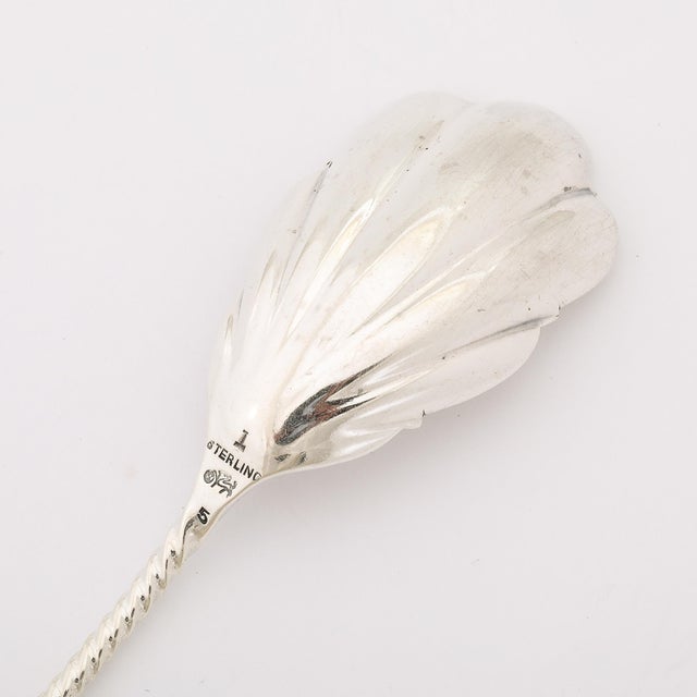 Silver Arts & Crafts Movement Sterling Silver Sugar Spoon Signed Whiting Manufacturing For Sale - Image 8 of 8