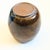 Vintage Brown Studio Pottery Vase With Overlapping Brown and Black Glazes For Sale - Image 11 of 11
