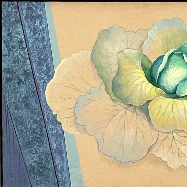 Vintage Boho Signed Original Oil Still Life on Canvas For Sale - Image 10 of 13