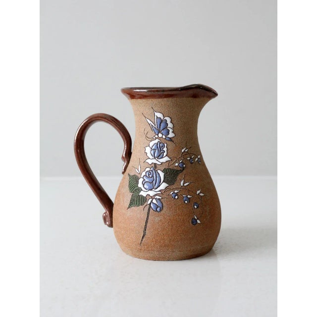 Vintage Studio Pottery Pitcher For Sale - Image 6 of 12