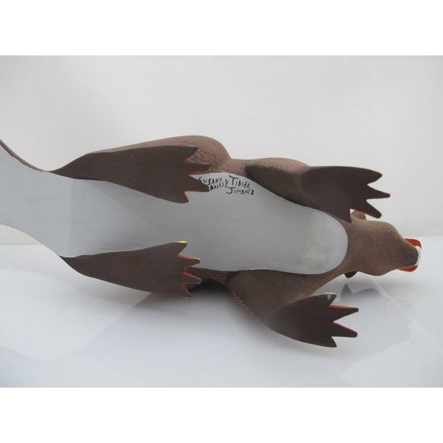 Alebrije Carved Copal Wood Beaver Oaxaca Mexico Folk Art Animal Figurine For Sale - Image 12 of 13