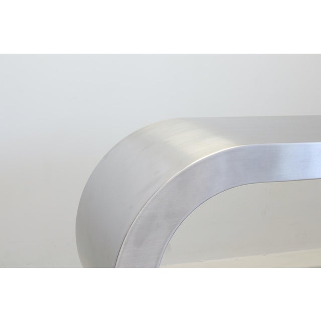 Diapason Stainless Steel Desk by Marzio Cecchis for Studio Most, 1968 For Sale - Image 4 of 14