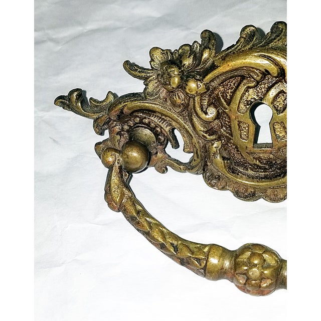 French 1920s Large French Louis XV Style Drawer Pull For Sale - Image 3 of 6