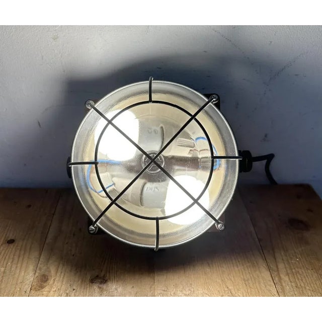 Industrial Brown Bakelite Wall or Ceiling Light, 1970s For Sale - Image 12 of 13