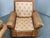 Wood Cognac Buffalo Leather Lounge Armchairs from Arcon Italia, 1970s, Set of 2 For Sale - Image 7 of 18