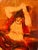 Modern Giulio da Milano, Red Odalisque, 1947, Oil Painting For Sale - Image 3 of 5