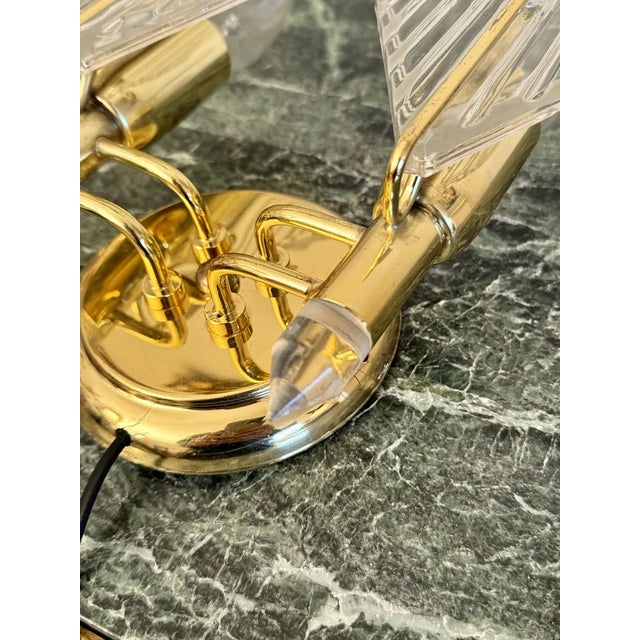 Metal Italian Hollywood Regency Wall Sconce attributed to Zeroquattro, 1970s For Sale - Image 7 of 9