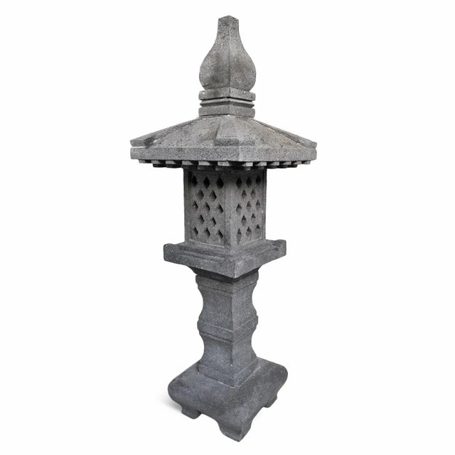 Asian Vintage Bali Stone Garden Pagoda For Sale - Image 3 of 4
