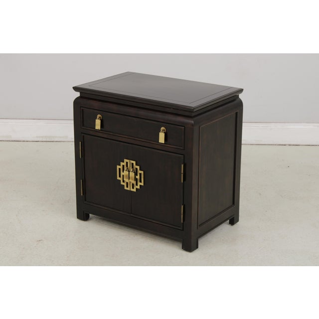 Chinese Century Chinese Style Mahogany Nightstand For Sale - Image 3 of 12