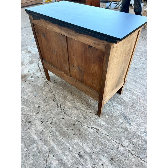 French 19th Century Empire Bleached Solid Walnut Commode For Sale - Image 9 of 12