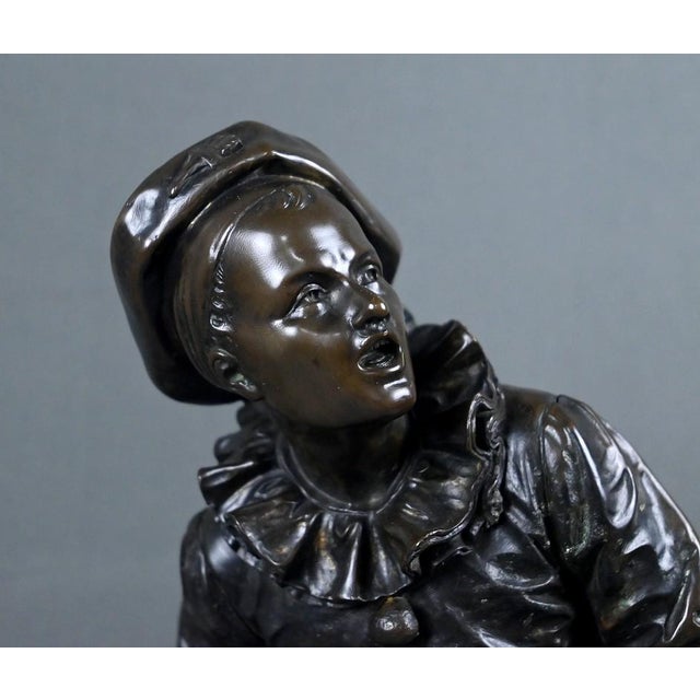 Late 19th Century Bronze By the Light of the Moon Sculpture from Bouret For Sale - Image 11 of 18