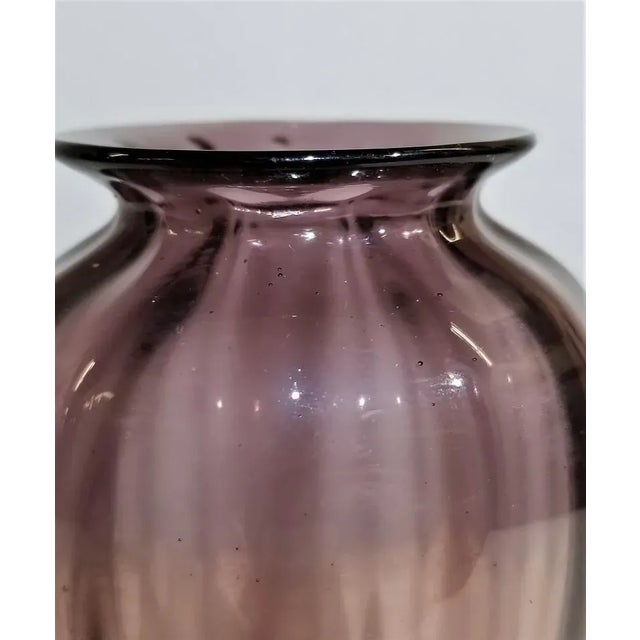 Offered for sale is a wonderful, small vase in soffiato Costolato from the 20s, attributed to Napoleone Martinuzzi for...