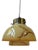 Scandinavian Art Deco Pendant Lamp in Brass and Marble Glass, 1940s For Sale