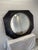 Metal Vintage Industrial Wooden Mirror in Negative Molds, 1950s For Sale - Image 7 of 10