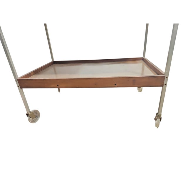 Mid-Century Modern 1960s Mid-Century Automatic Food Warmer Rolling Bar Cart For Sale - Image 3 of 6